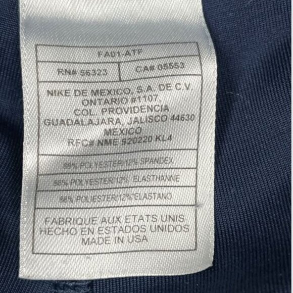 Nike DRI-FIT Women's Size USA Made Running Leggings Drawstring Waist Yoga Pants - Picture 4 of 6